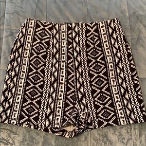 Aztec Print Shorts
